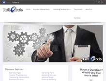 Tablet Screenshot of fullcirclebusinessconsulting.com